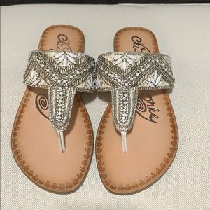 Brand New Naughty Monkey White Sandal!